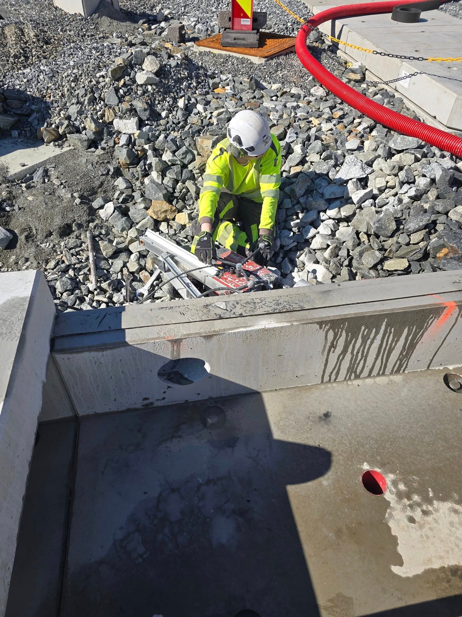 På byggeplass